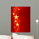 Golden Hanging Stars Red