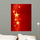 Golden Hanging Stars Red