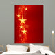 Golden Hanging Stars Red