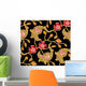 Seamless Floral Wallpaper Pattern Wall Decal Design 2