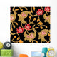 Seamless Floral Wallpaper Pattern Wall Decal Design 2