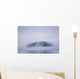 Foggy Island With Spruce Trees Wall Mural