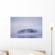 Foggy Island With Spruce Trees Wall Mural