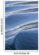 Water Patterns Of Boat Wake Wall Mural
