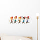 Stickman Kids Dwarves Wall Decal Sticker Set