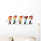 Stickman Kids Dwarves Wall Decal Sticker Set