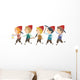 Stickman Kids Dwarves Wall Decal Sticker Set