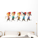 Stickman Kids Dwarves Wall Decal Sticker Set