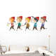 Stickman Kids Dwarves Wall Decal Sticker Set