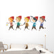 Stickman Kids Dwarves Wall Decal Sticker Set