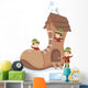 Stickman Kids Elf Shoe Wall Decal