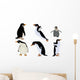 Wallmonkeys Winter Penguins Wall Decal Sticker Set