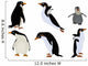 Wallmonkeys Winter Penguins Wall Decal Sticker Set