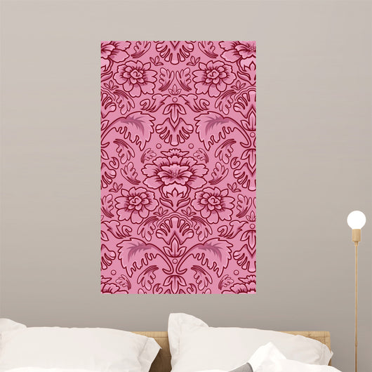 Seamless Damask Style Wallpaper Wall Decal Design 2
