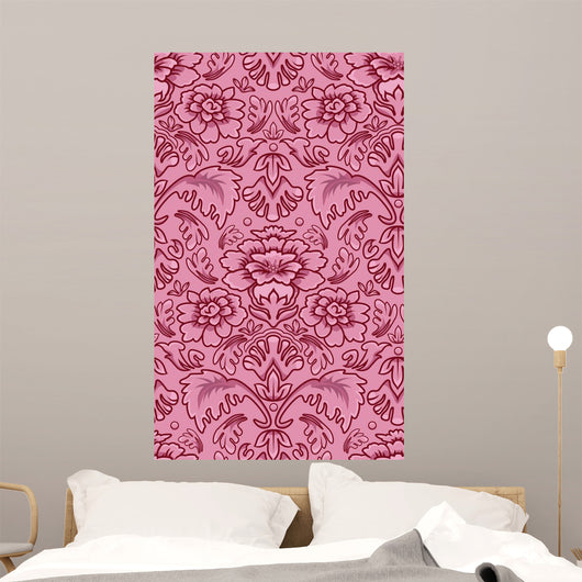 Seamless Damask Style Wallpaper Wall Decal Design 2