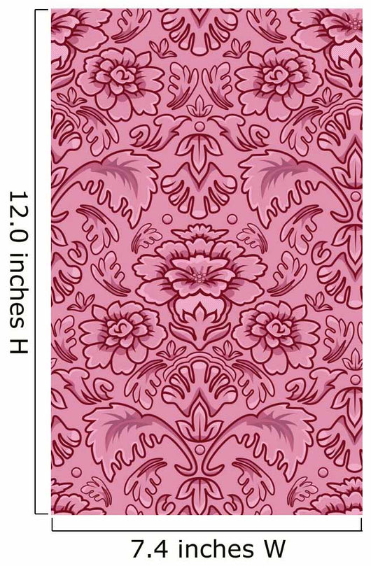 Seamless Damask Style Wallpaper Wall Decal Design 2