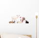 Cute Baby Farm Animals Wall Decal Sticker Set