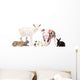 Cute Baby Farm Animals Wall Decal Sticker Set