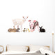Cute Baby Farm Animals Wall Decal Sticker Set