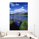 Fishing Boat On Upper Lake Wall Mural
