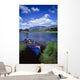 Fishing Boat On Upper Lake Wall Mural