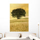 wheat field with majestic tree Wall Mural