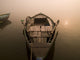 Boat In The Water, Varanasi, India Wall Mural