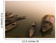 Boats In The Water, Varanasi, India Wall Mural