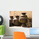 Hand Crafted Jugs, Jaipur, India Wall Mural
