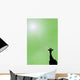 Silhouette Of A Giraffe Wall Mural