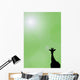 Silhouette Of A Giraffe Wall Mural