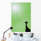 Silhouette Of A Giraffe Wall Mural