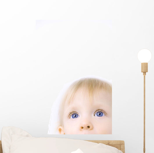 Child Looking Up Wall Mural