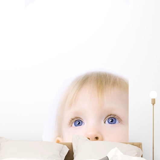 Child Looking Up Wall Mural