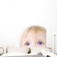 Child Looking Up Wall Mural