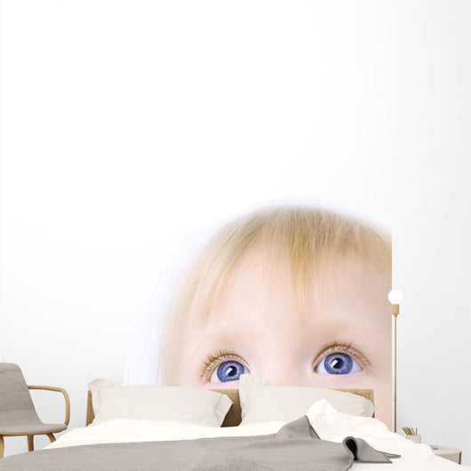 Child Looking Up Wall Mural