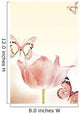 Butterflies And Tulips Wall Mural
