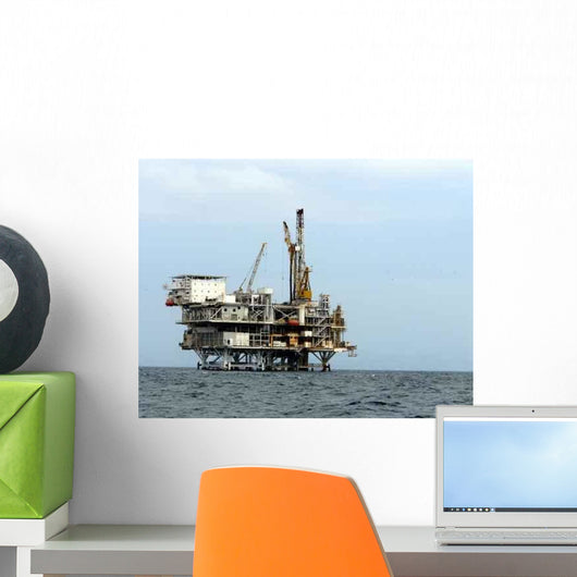 Offshore Oil Platform Wall Decal Design 3