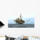 offshore oil drilling platform Wall Mural