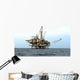 offshore oil drilling platform Wall Mural