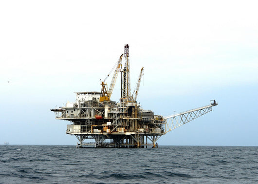 offshore oil drilling platform Wall Mural