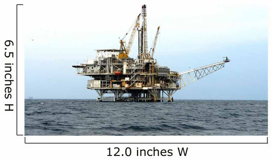 offshore oil drilling platform Wall Mural