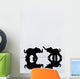 Elephant Pair Reflection Wall Mural