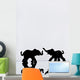 Elephant Pair Reflection Wall Mural