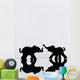 Elephant Pair Reflection Wall Mural
