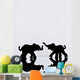 Elephant Pair Reflection Wall Mural