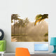 Palm Trees And Sunbeams, Kerala, India Wall Mural