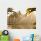 Palm Trees And Sunbeams, Kerala, India Wall Mural