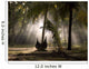 Canoe Under Palm Trees In Kerala, India Wall Mural