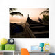 Two Canoes On The Beach At The Arabian Sea, Kerala, India Wall Mural
